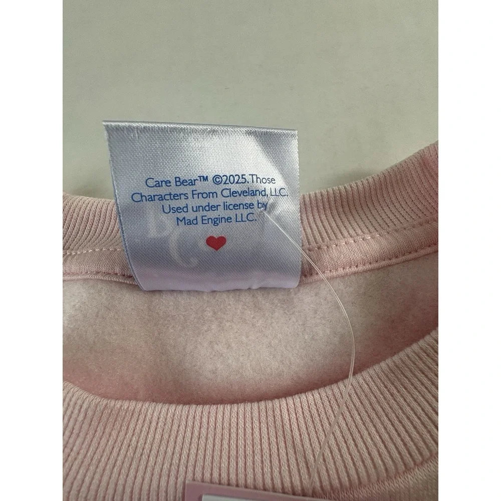 Mad Engine Care Bears Share Bear Pink Sweatshirt Kids Large 10/12 NWT